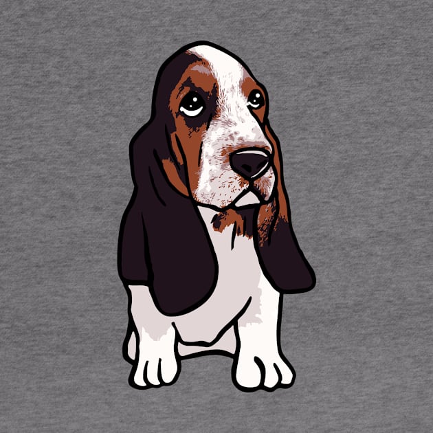 Basset Hound Dog by PetinHeart